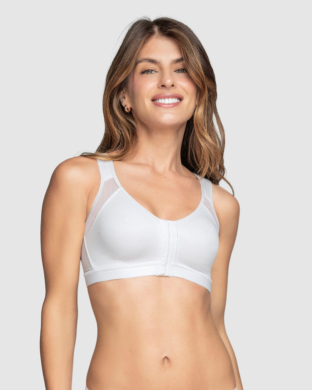 Brasier facilitador de postura con control de volumen del busto multi/functional