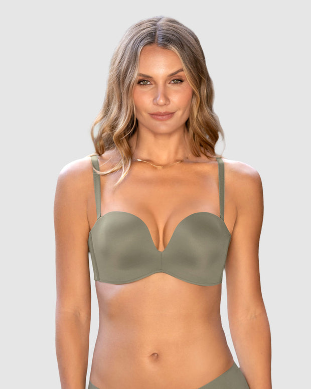 Brasier strapless Antigravedad de realce alto sin arco