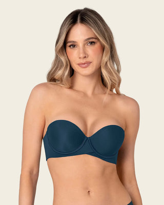 Brasier strapless Magic Up de doble realce#color_614-azul-petroleo