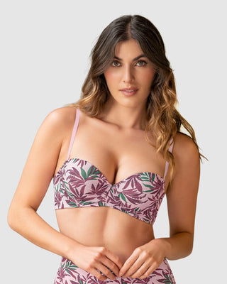 Brasier strapless Magic Up de doble realce#color_b89-estampado-hojas