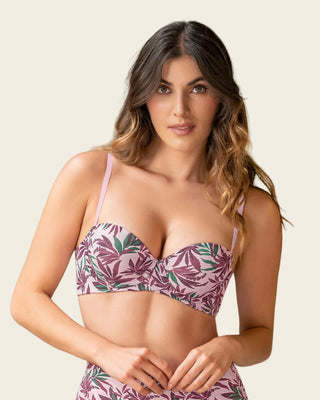 Brasier strapless Magic Up de doble realce#color_b89-estampado-hojas