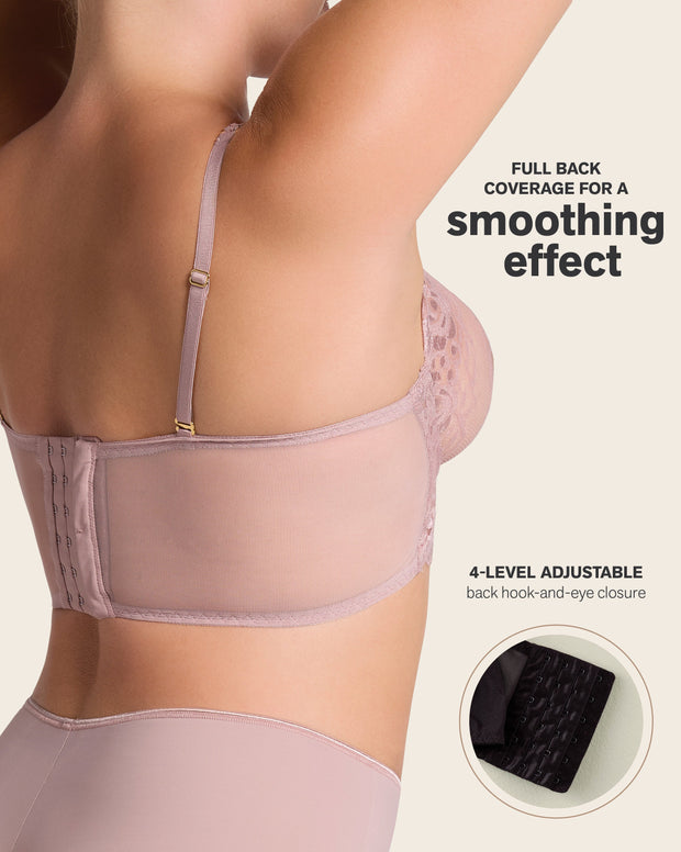 Brasier tipo bralette en encaje y transparencias