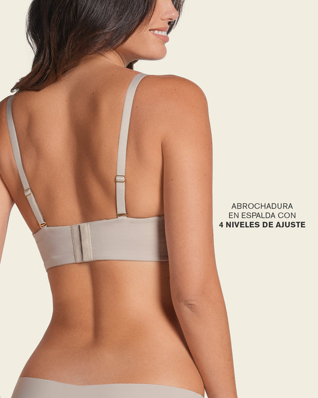 Brasier wow de triple realce ideal como strapless