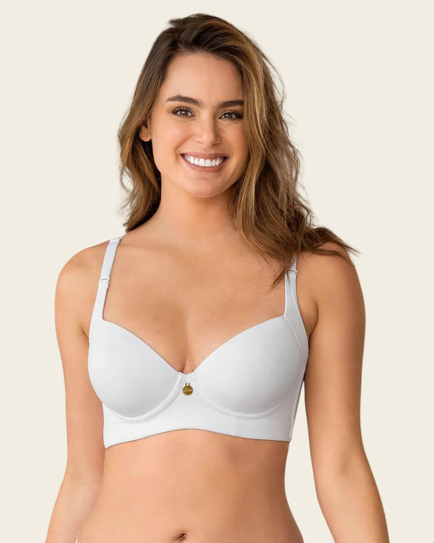 Paquete x2 brasieres de realce suave y cubrimiento alto en sisa y espalda cover bra