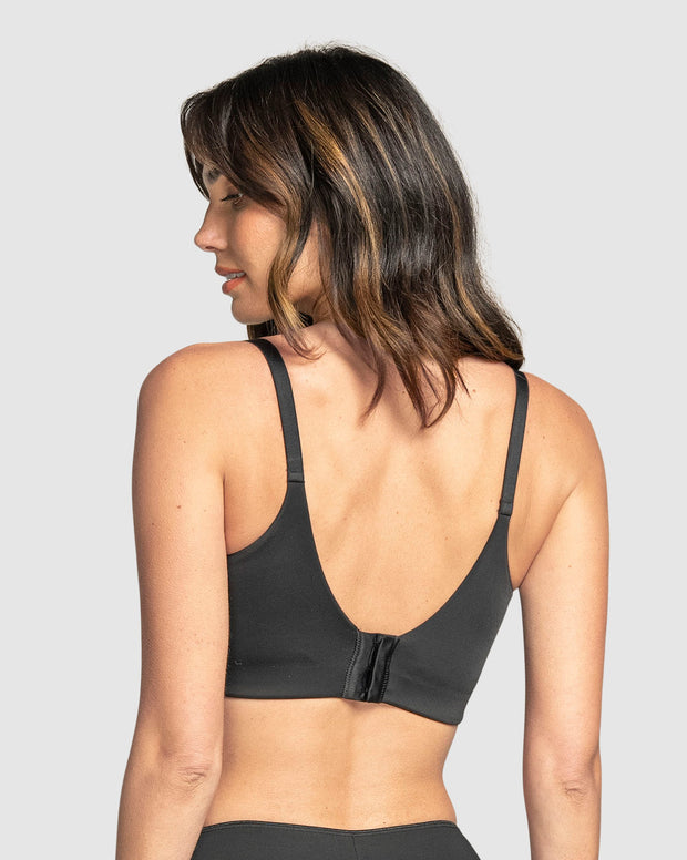 Brasier de realce suave y cubrimiento alto en sisa y espalda cover bra