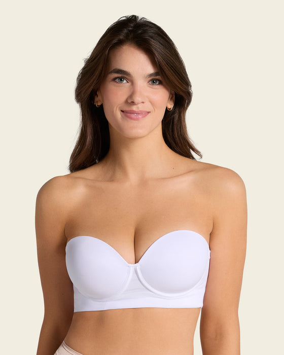 Brasier tipo bustier support strapless#color_000-blanco