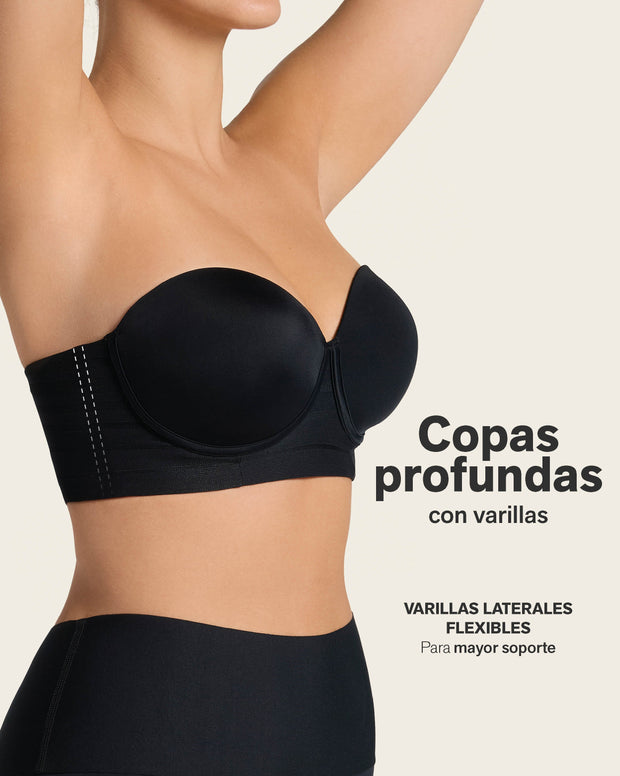 Brasier tipo bustier support strapless