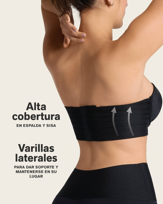 Paquete x2 brasieres tipo bustier support strapless