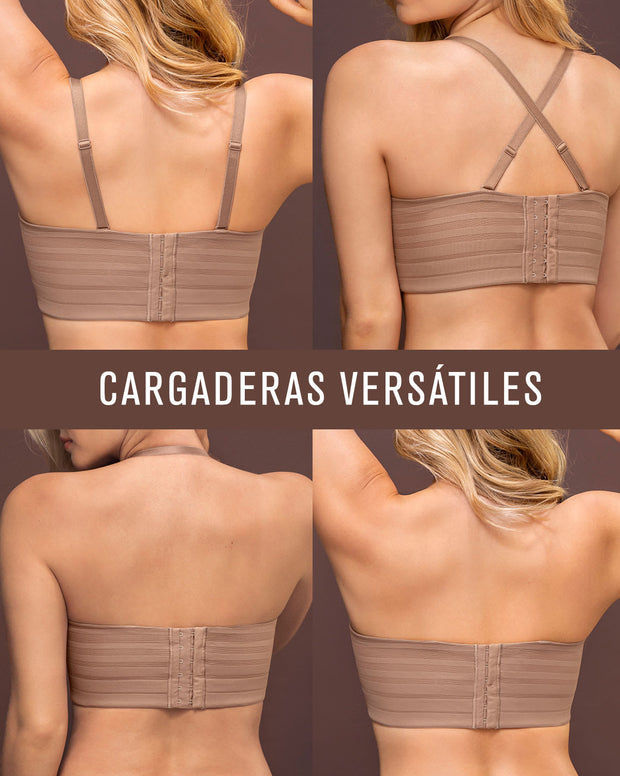 Paquete x 2 brasieres tipo bustier Support Strapless con buen cubrimiento