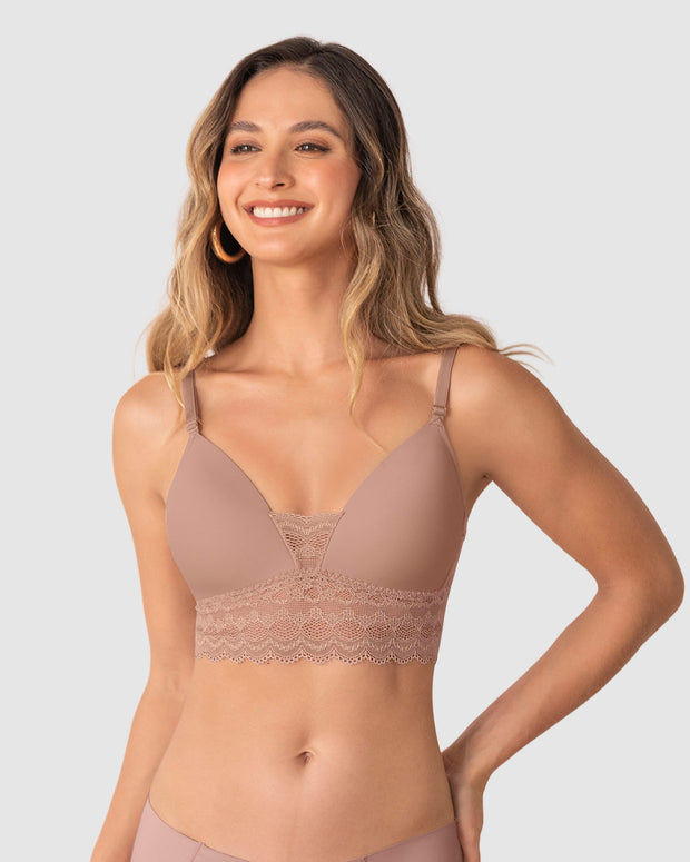 Brasier ultracómodo con delicados toques de encaje