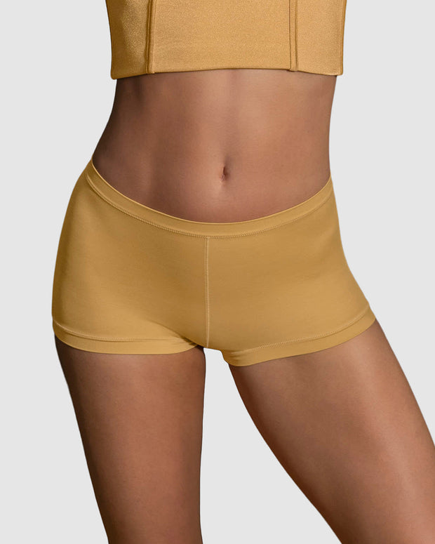 Panty tipo bóxer de ajuste perfecto#color_127-dorado