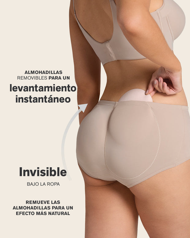 Panty clásico de realce con almohadillas removibles