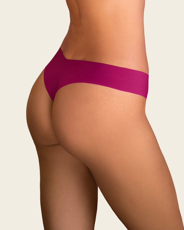 Panty brasilera invisible ultraplano sin elásticos y de pocas costuras
