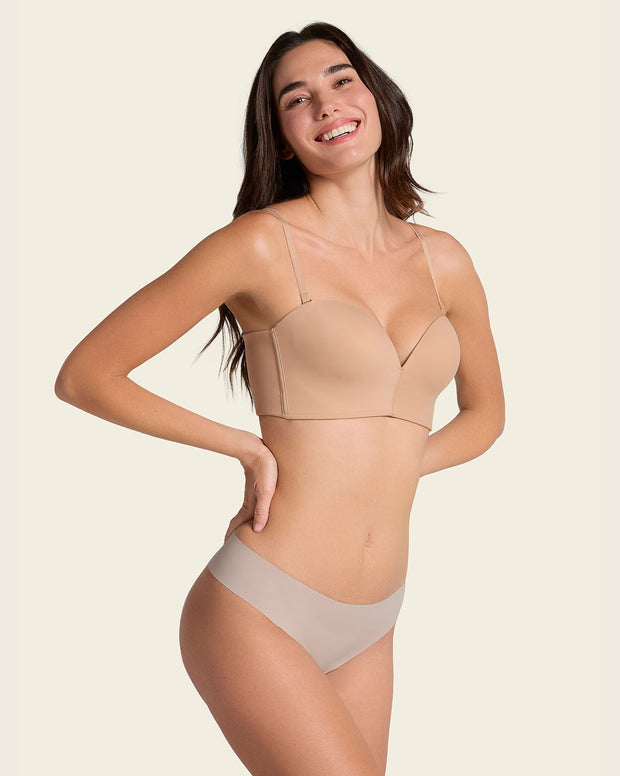 Panty brasilera invisible ultraplano sin elásticos y de pocas costuras