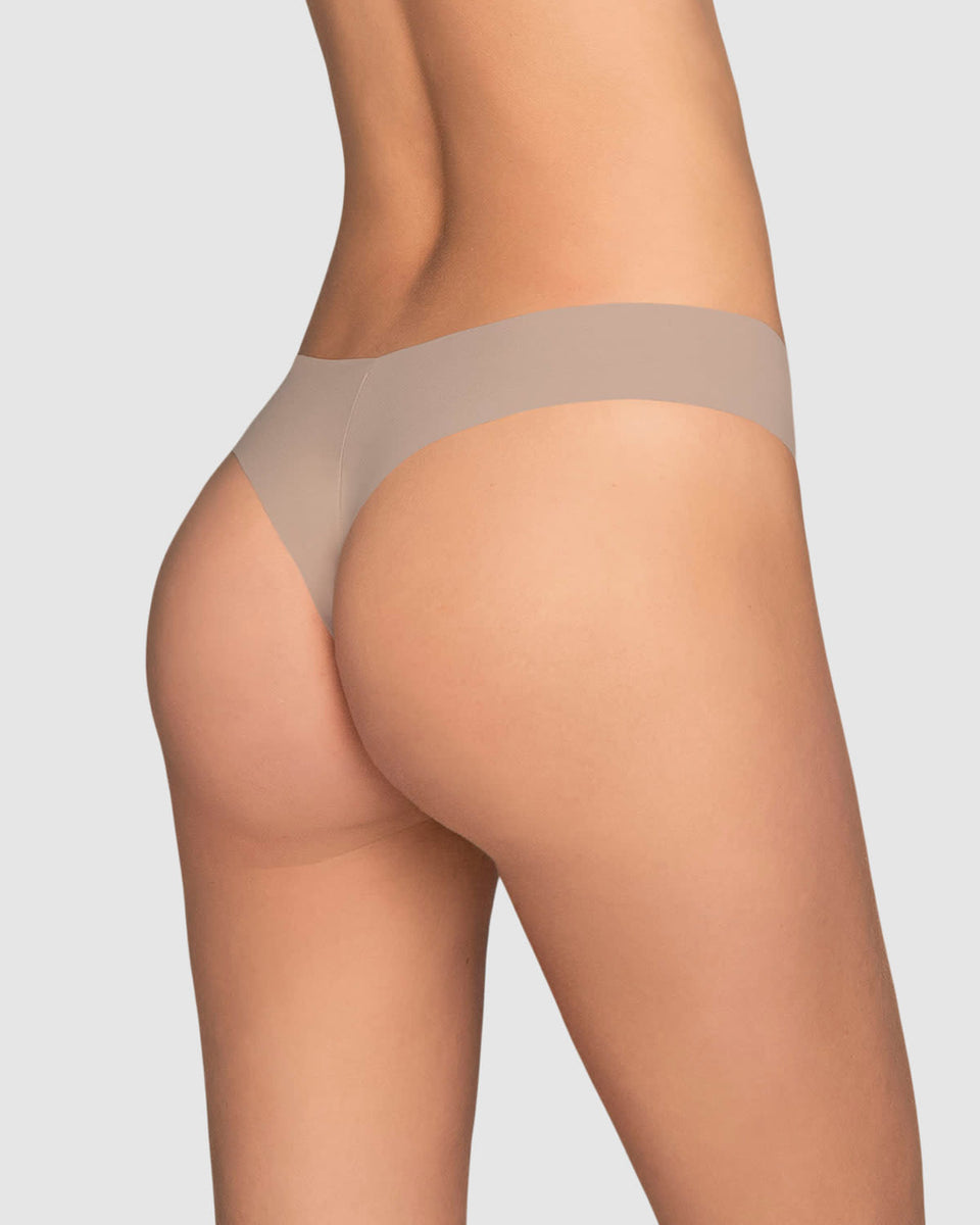 Panty brasilera invisible ultraplano sin elásticos y de pocas costuras