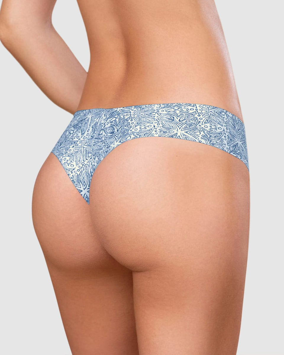 Panty brasilera invisible ultraplano sin elásticos y de pocas costuras