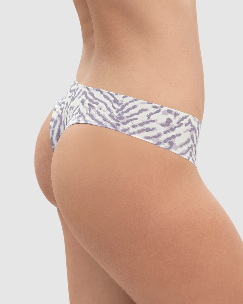 Panty brasilera invisible ultraplano sin elásticos y de pocas costuras