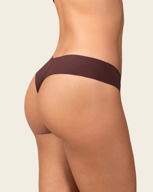 Panty brasilera invisible ultraplano sin elásticos y de pocas costuras