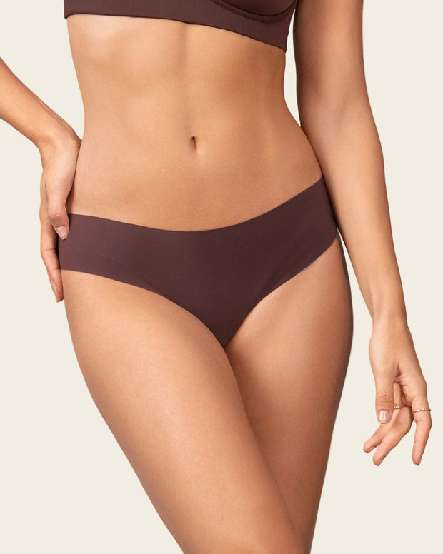 Panty brasilera invisible ultraplano sin elásticos y de pocas costuras