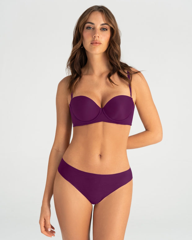 Panty brasilera invisible ultraplano sin elásticos y de pocas costuras