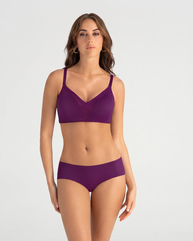 Panty hípster invisible ultraplano sin elásticos y de pocas costuras