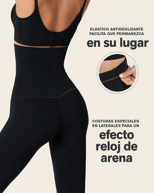 Legging de tiro alto de control en abdomen y piernas