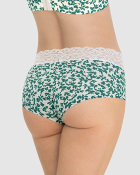 Panty hipster en tela ultraliviana con franja de encaje#color_b24-estampado-hojas-verdes