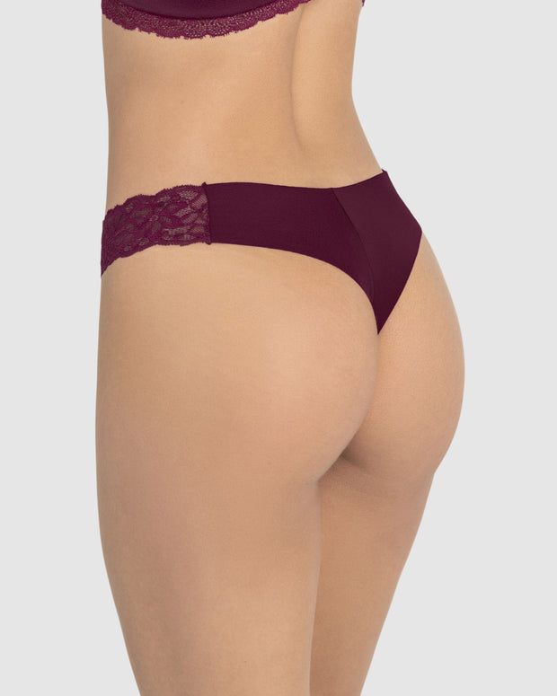 Brasilera invisible con toques de encaje en laterales