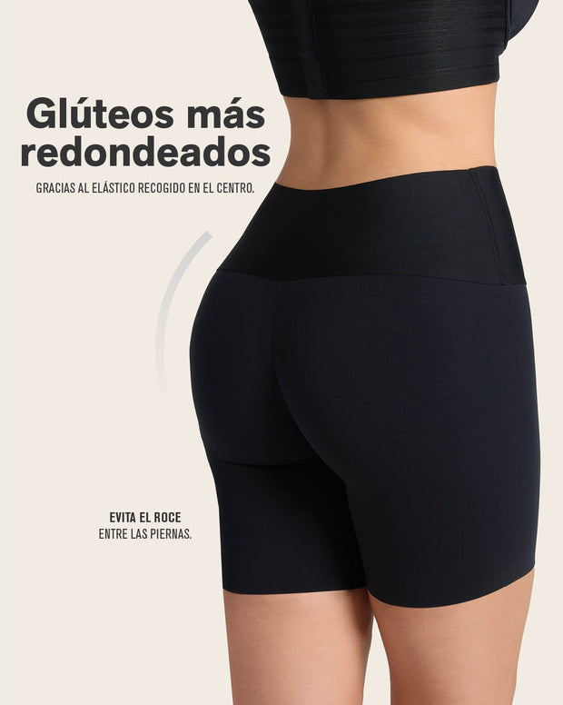 Paquete x 2 shorts de control moderado aspecto invisible con fajón antideslizante