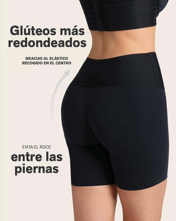 Paquete x 2 shorts de control moderado aspecto invisible con fajón antideslizante