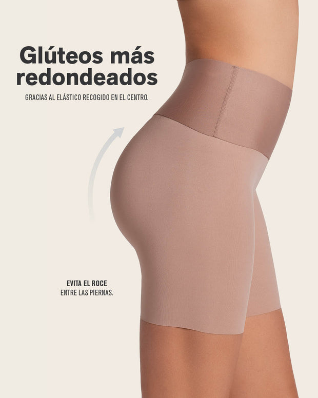 Paquete x 2 shorts de control moderado aspecto invisible con fajón antideslizante
