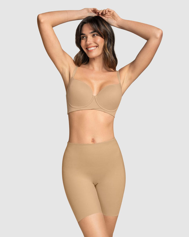 Panty short invisible de control de abdomen efecto levanta cola