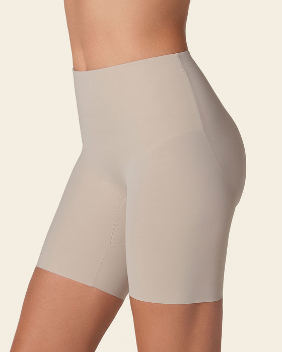 Panty short invisible de control de abdomen efecto levanta cola#color_802-cafe-claro