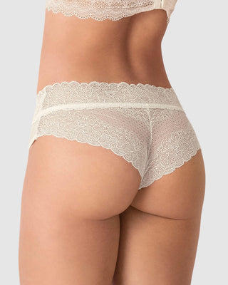 Panty cachetero de tiro medio en tul y encaje#color_253-perla