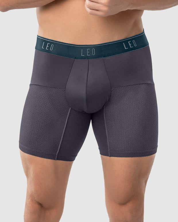 Bóxer medio de secado rápido con mallas transpirables en microfibra