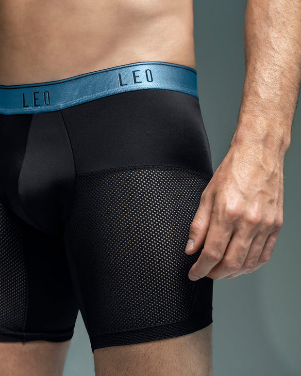 Paquete x3 bóxers medio de secado rápido con mallas transpirables en microfibra