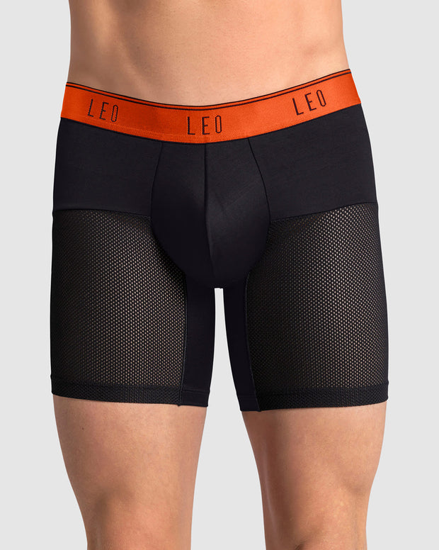 Paquete x3 bóxers medio de secado rápido con mallas transpirables en microfibra