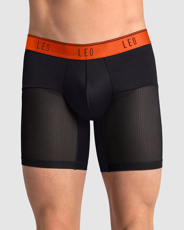 Bóxer medio de secado rápido con mallas transpirables en microfibra