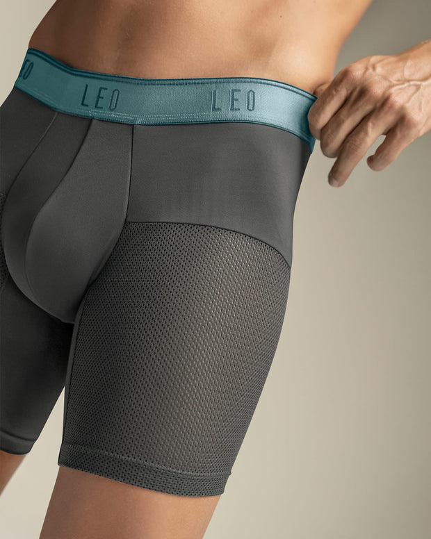 Paquete x4 bóxers medio de secado rápido con mallas transpirables en microfibra