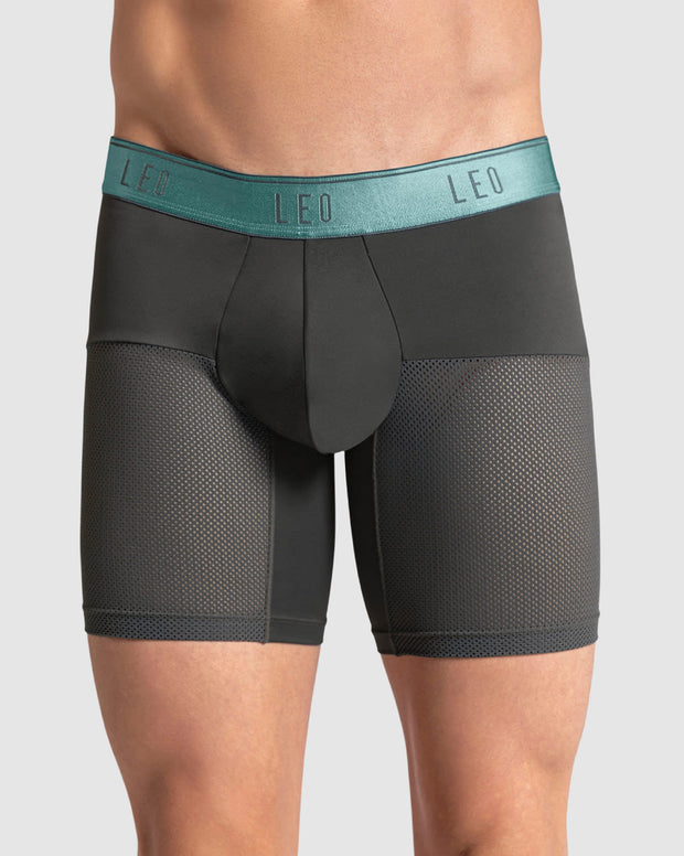 Paquete x3 bóxers medio de secado rápido con mallas transpirables en microfibra