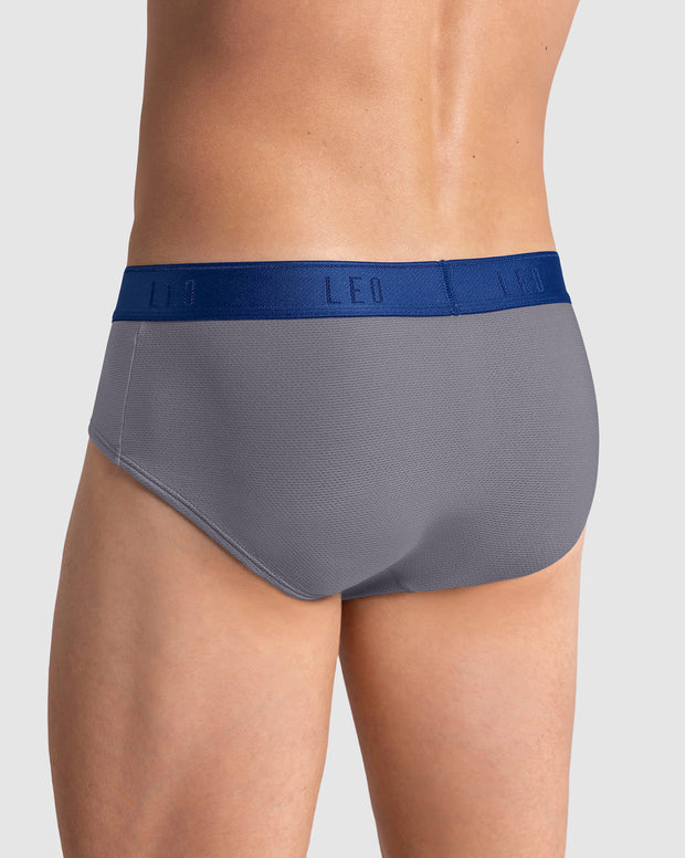 Paquete x3 bóxers brief de alta transpiración en microfibra ideal para uso diario