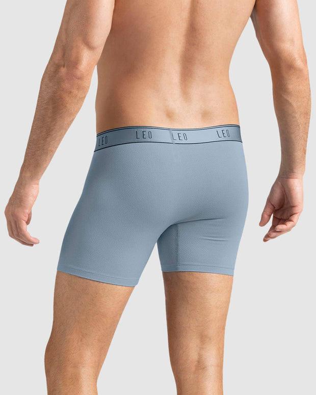 Paquete x3 bóxers medio diseño ergonómico ultrafresco y cómodo en microfibra