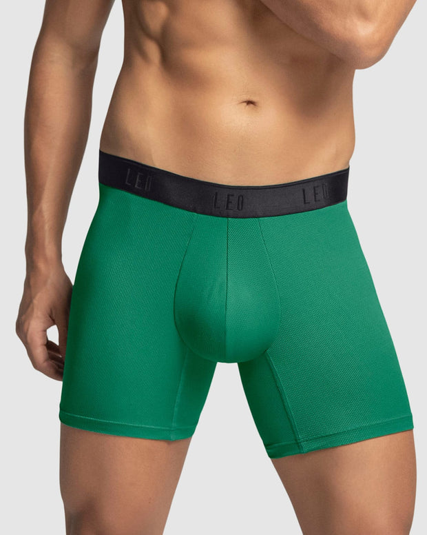 Paquete x5 bóxers medio diseño ergonómico ultrafresco y cómodo en microfibra