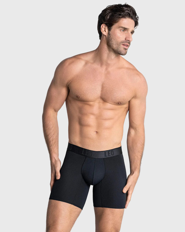 Bóxer deportivo con bolsillo lateral en microfibra