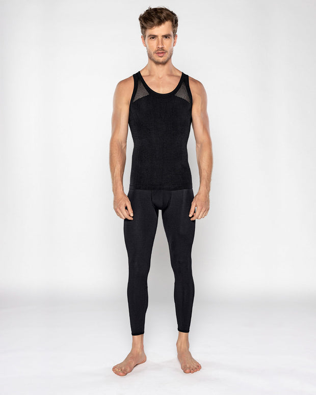 Camiseta ajustada para hombre de compresión suave en microfibra