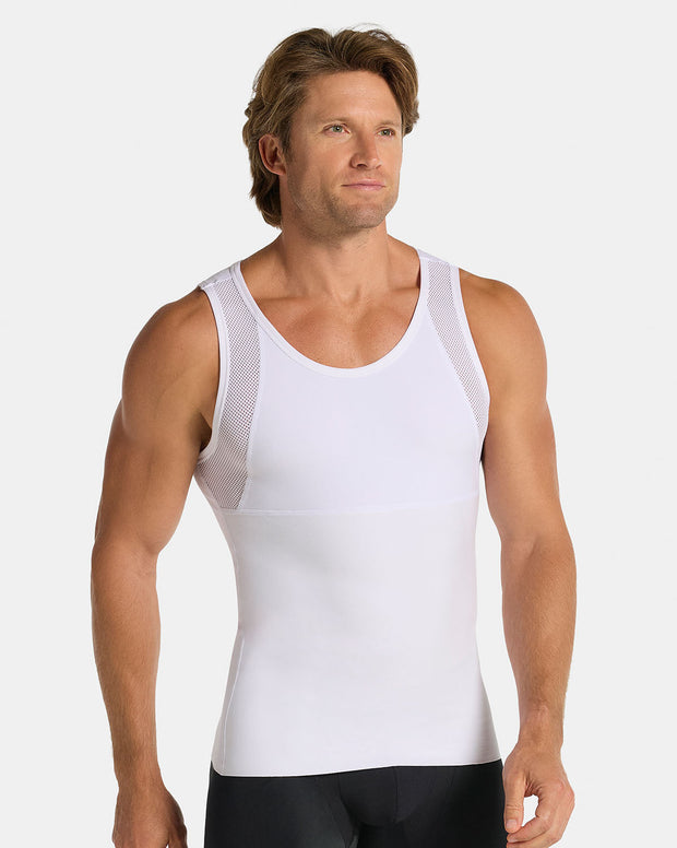 Camiseta manga sisa de compresión fuerte ideal para uso diario en algodón elástico