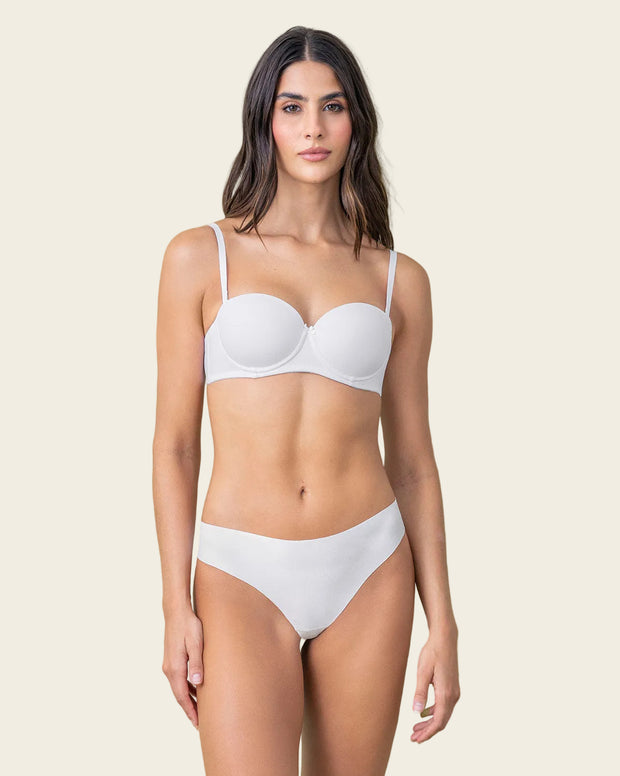 Brasier strapless con realce incorporado