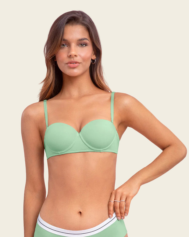 Brasier strapless con realce incorporado