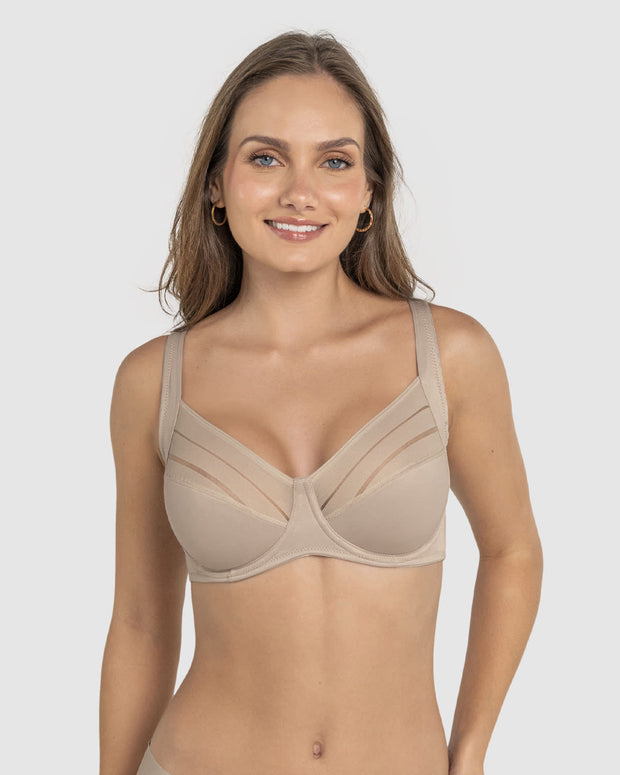 Brasier de buen cubrimiento ideal para busto pesado natural support