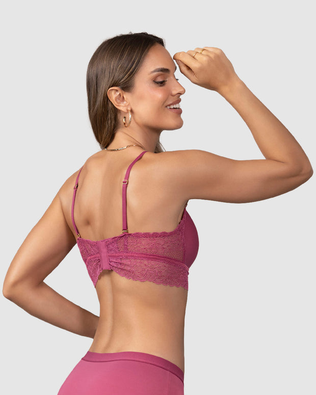 Bralette en encaje sexy y natural